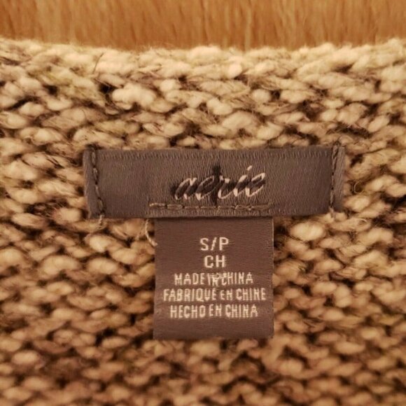 Aerie Womens Chunky Knit Sleeveless Sweater Dress Small - Picture 6 of 7